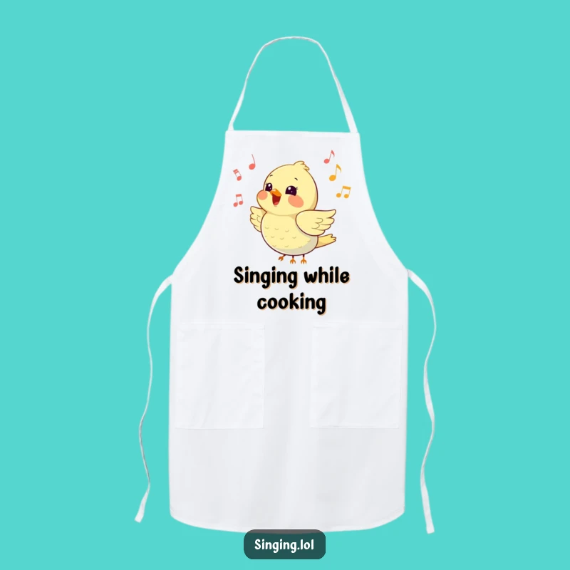 Funny Bird Song Apron: Cook to a Cheerful Beat!
