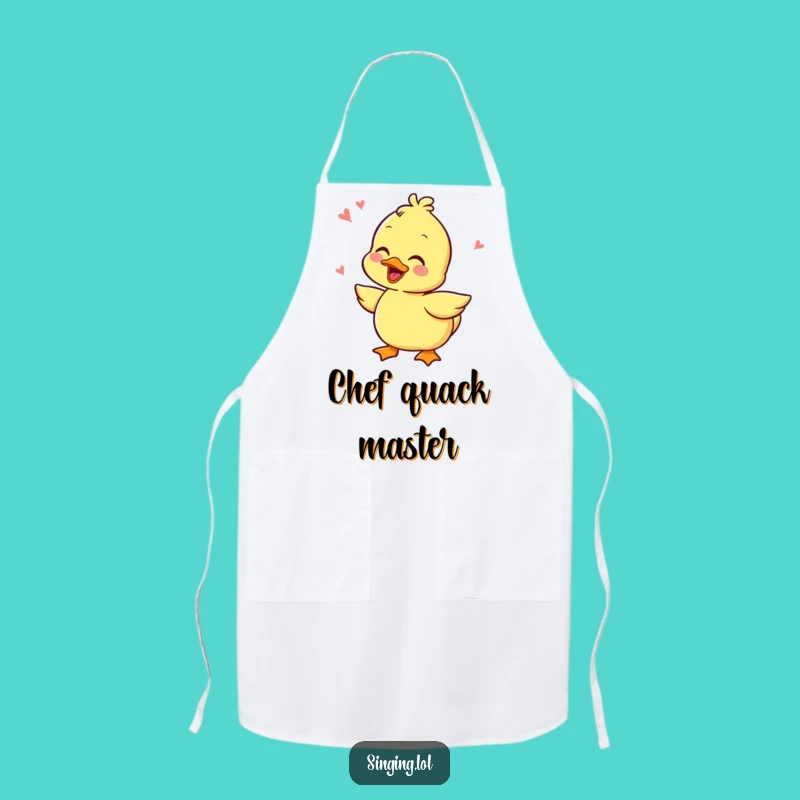 Funny Giggling Duckling Apron - Quacking Chef's Gift for Kitchen Fun