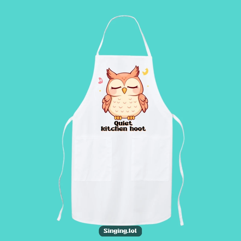 Funny Owl Apron - Happy Lullaby Kitchenwear for Peaceful Cooks