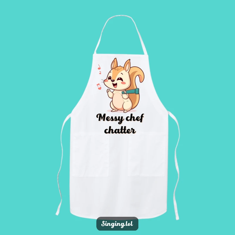 Funny Squirrel Apron - Curious Chatter Kitchenwear for Lively Cooks
