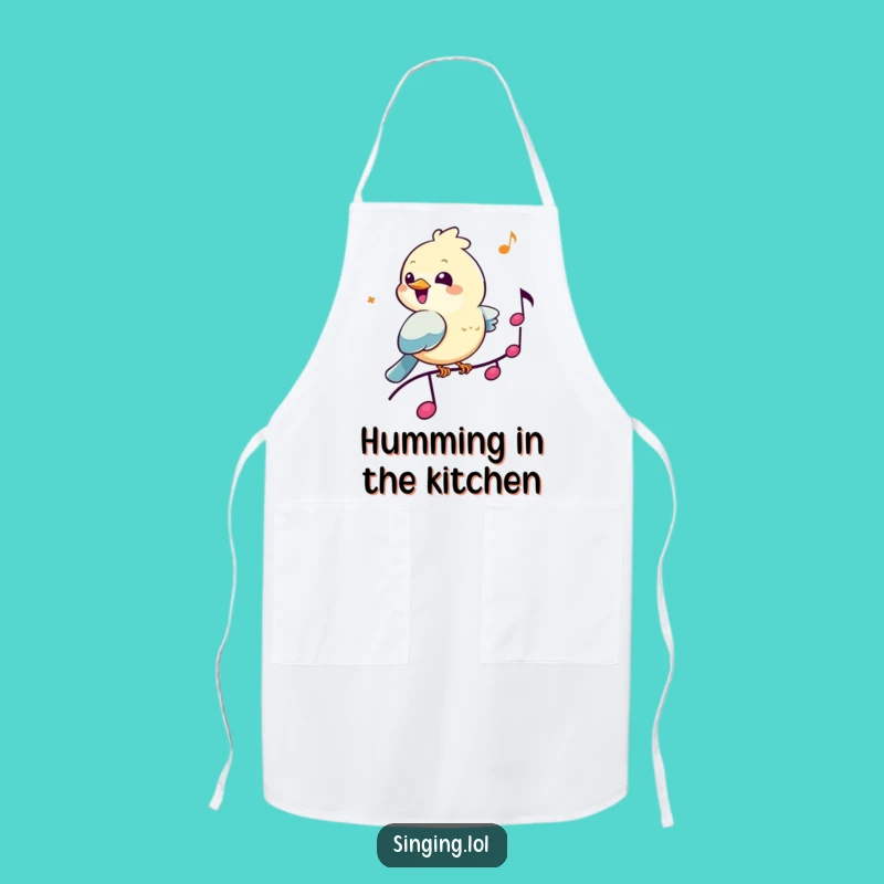 Funny Bird Musician Apron - Cook with a Song in Your Heart