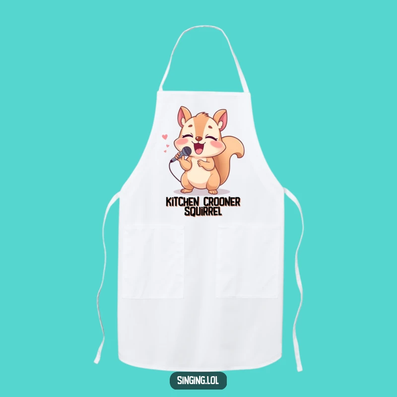 Funny Squirrel Apron: Sing Loudly in the Kitchen with This Giggling Chef