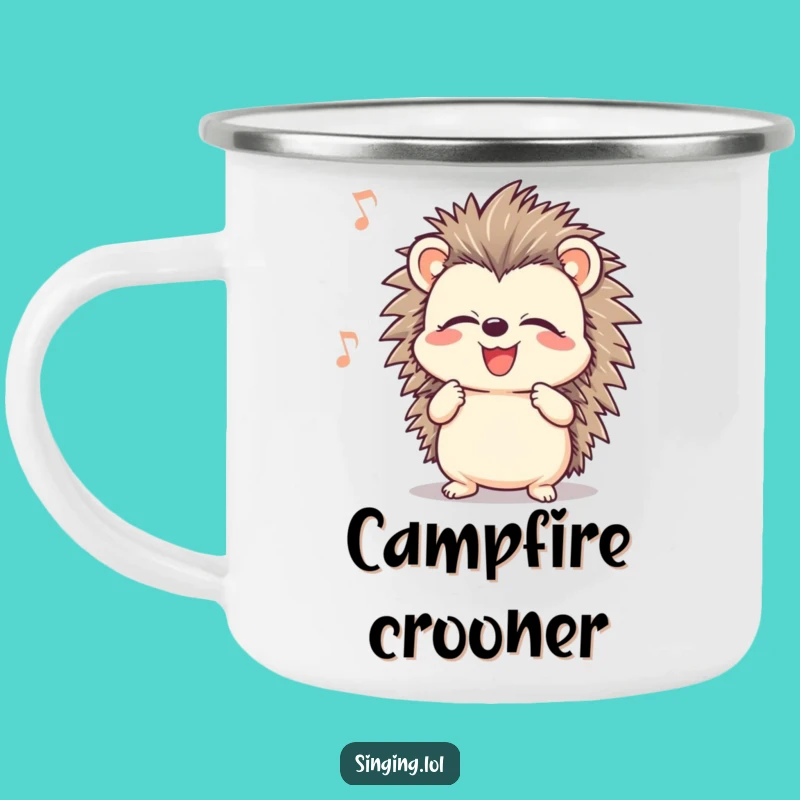 Durable Funny Hedgehog Mug: Singing Character Cup, Outdoor Melody Gift