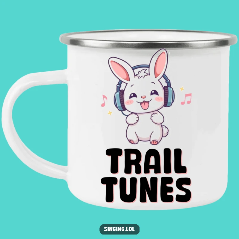 Funny Rabbit Campfire Mug - Hilarious Outdoor Music Companion Gift!