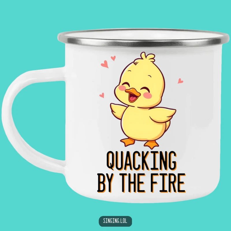 Funny Giggling Duckling Camping Mug - Durable Quacking Mug for Adventures