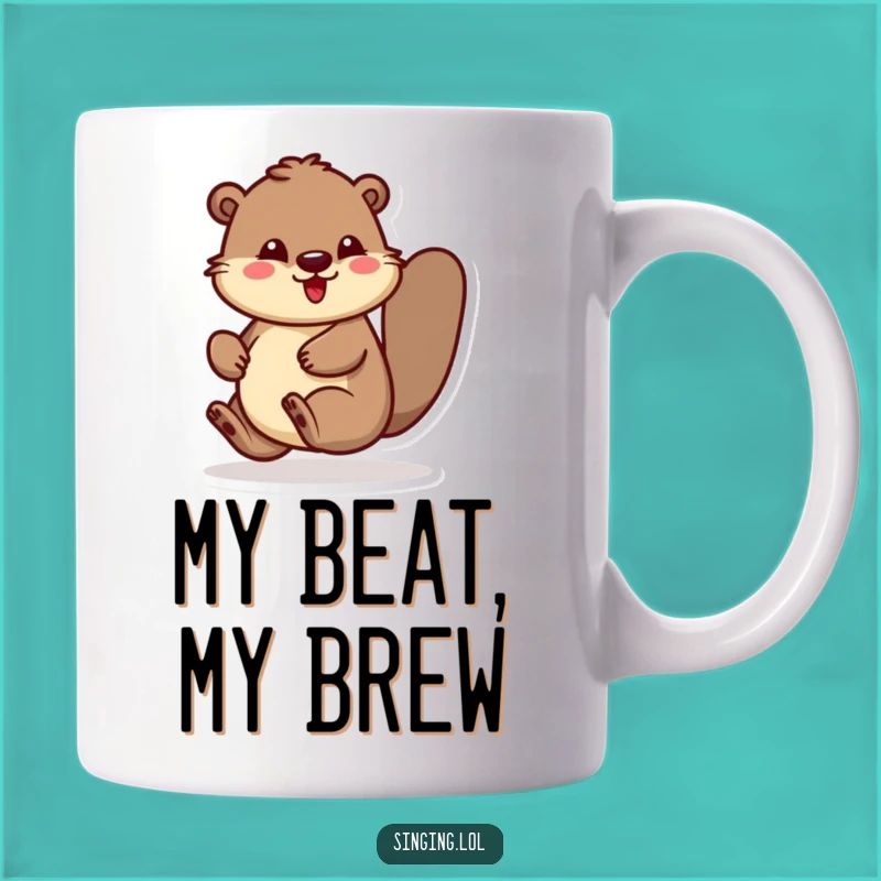 Funny Bouncing Beaver Mug: A Hilarious Gift for Anyone Who Loves to Tap Their Feet