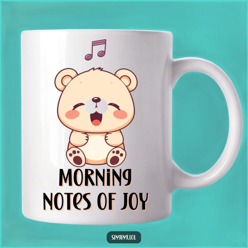 Funny Singing Bear Cub Mug: A Heartwarming Gift for Music Lovers