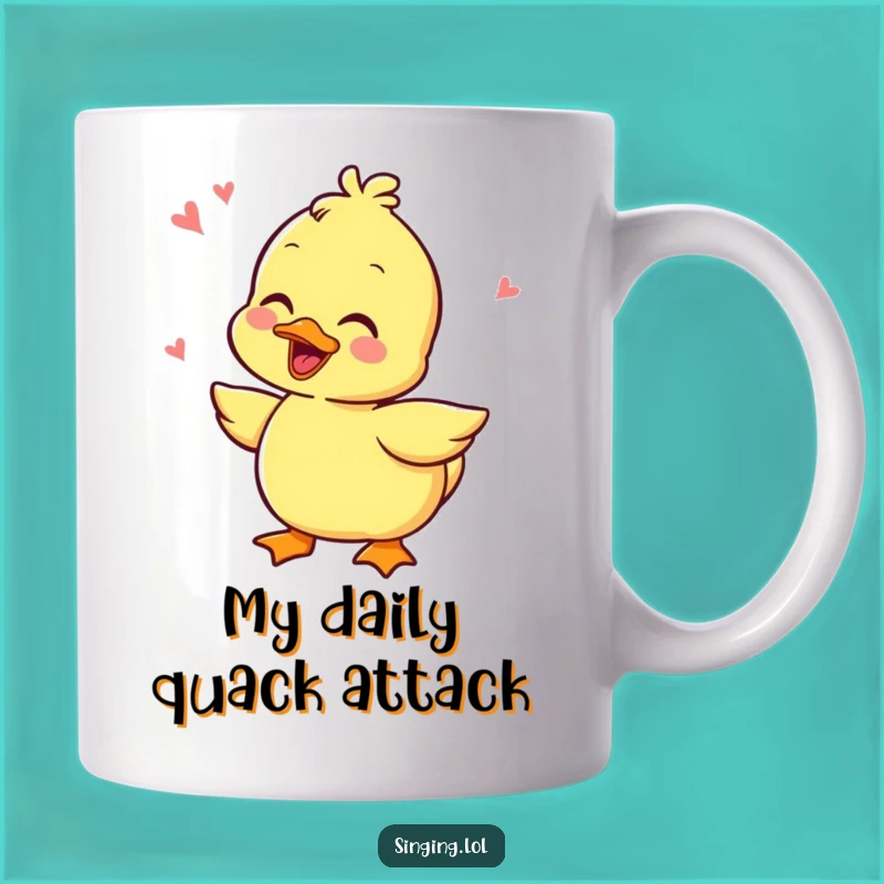 Funny Giggling Duckling Quacking Mug - Perfect Humorous Gift for Duck Lovers