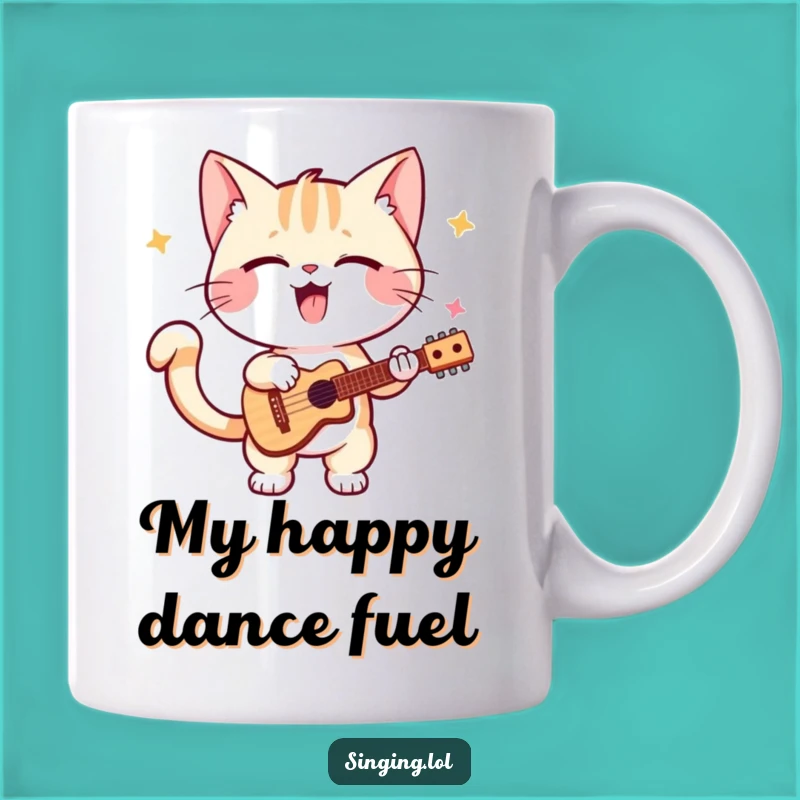Funny Kitten Solo Mug Gift: Playful Performer, Tail Wagging Joy for Cat Lovers