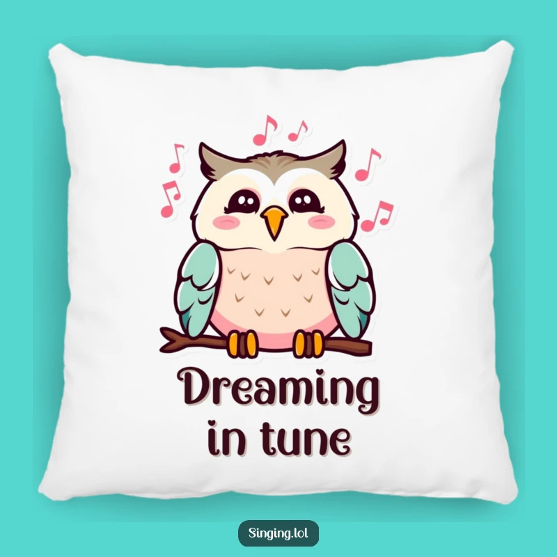 Funny Singing Owl Pillow: Cozy Melody Accent, Ideal Funny Gift