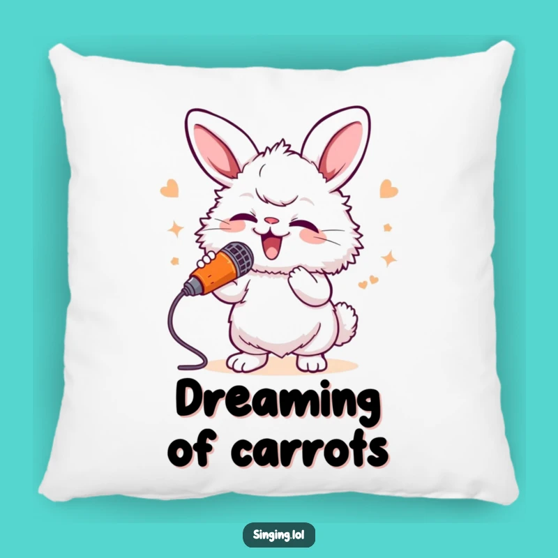 Funny Bunny Singer Pillow - Cuddle Up with Musical Charm