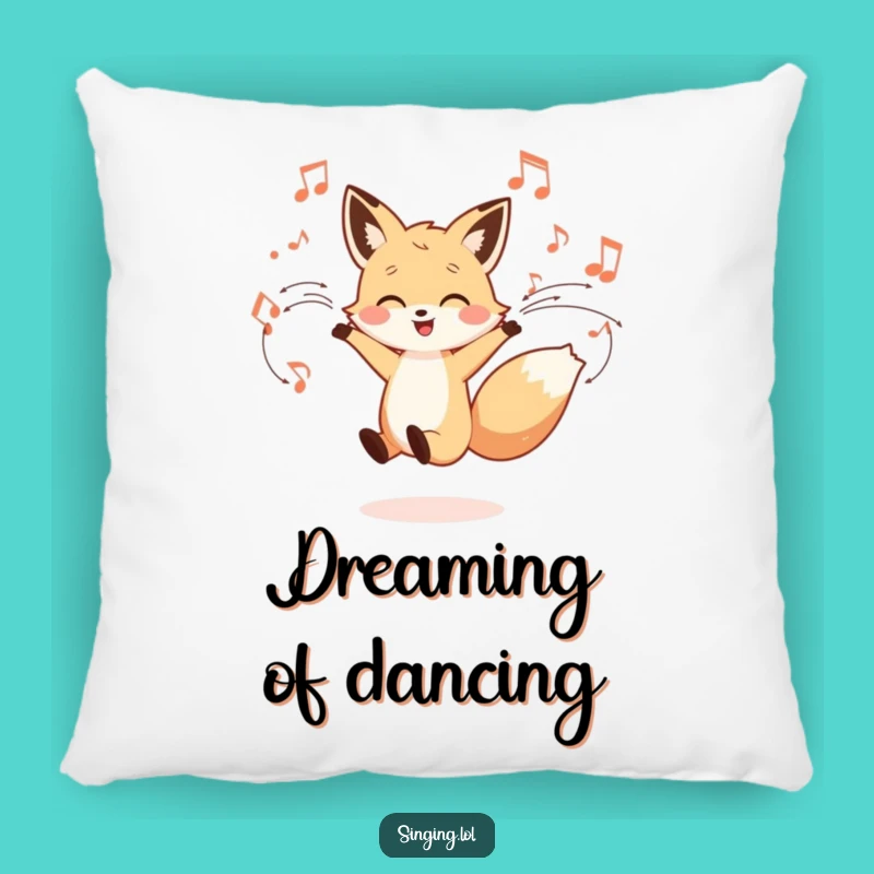 Funny Fox Dancing Pillow: Snuggle Up with Musical Joy!
