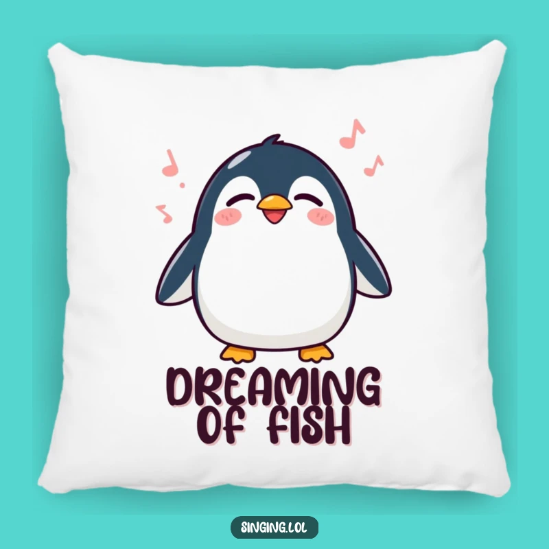Funny Penguin Singing Pillow - Comfy Cushion for Waddling Comfort and Joy