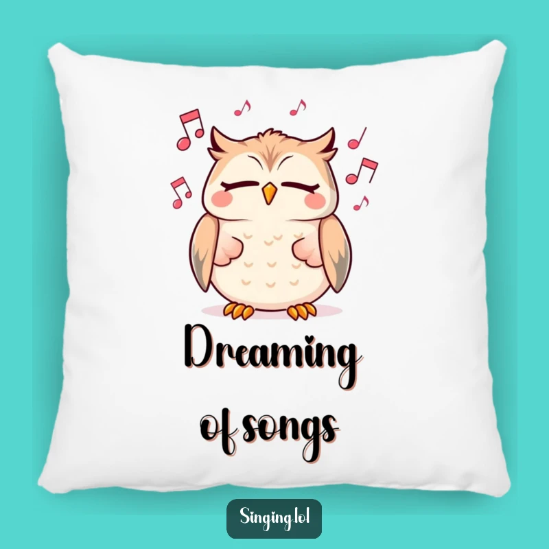 Funny Owl Pillow: Singing Character, soft comfort and a harmonious funny gift.