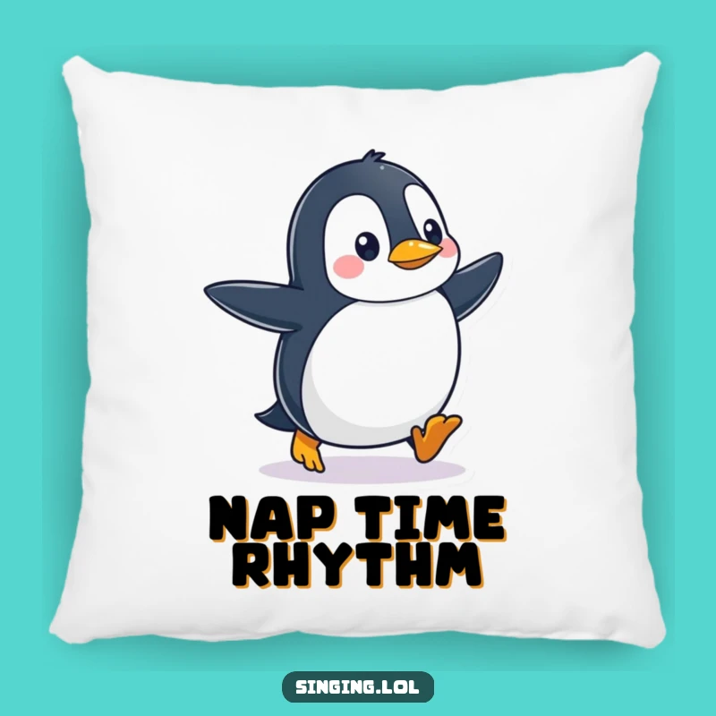 Funny Penguin Tapping Feet Pillow: Add Hilarious Comfort and Waddle Joy
