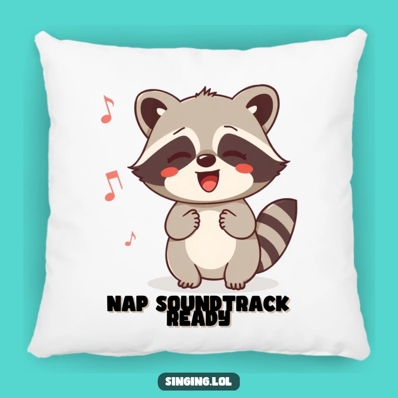 Funny Raccoon Humming Pillow: Cozy Critter Sings Sweetly, Adorable Funny Gift
