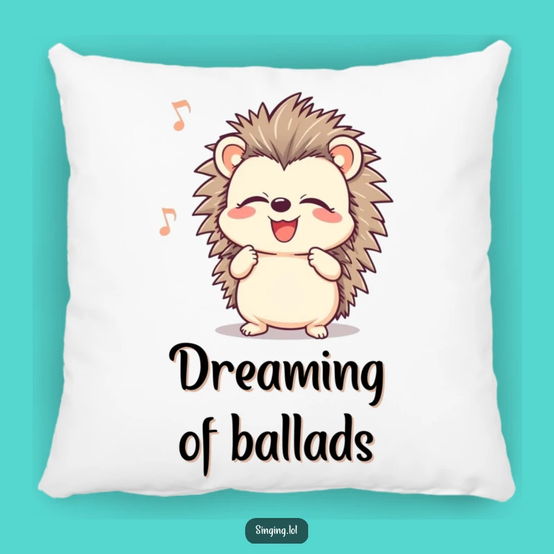 Soft Funny Hedgehog Pillow: Singing Character Cushion, Cozy Musical Gift
