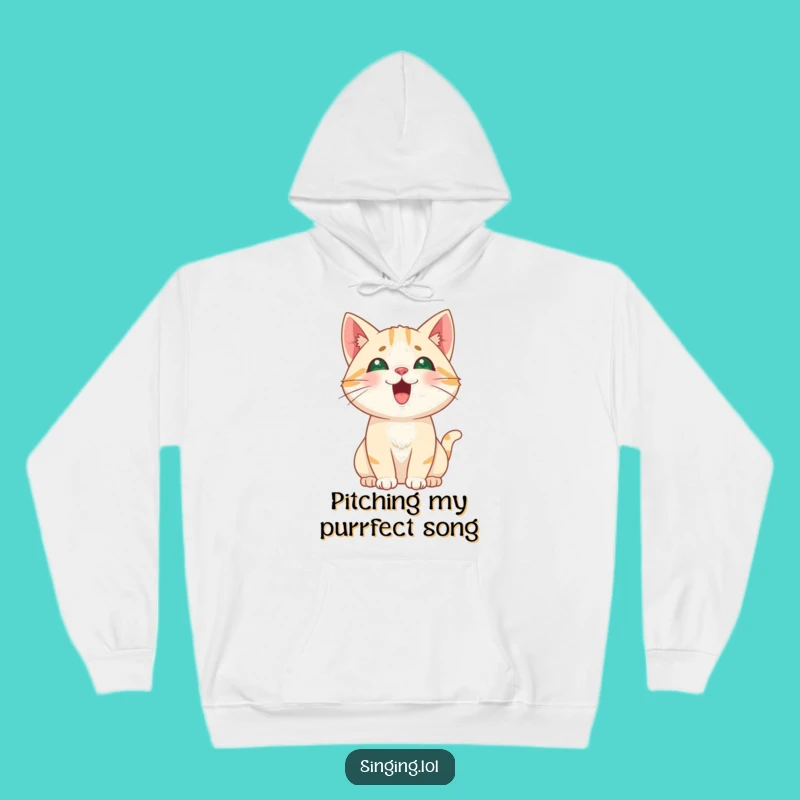 Funny Cat Meowing Hoodie - Cozy Comfort with a High Pitch Feline Edge