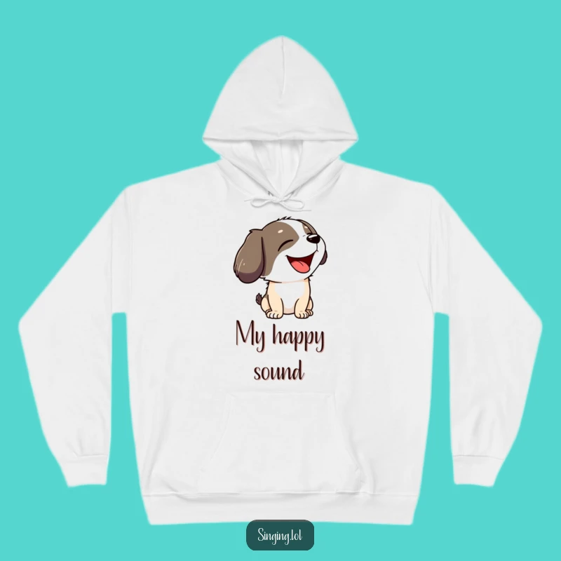 Funny Howling Dog Hoodie - Cozy Joyful Canine, Perfect Warm Funny Gift!