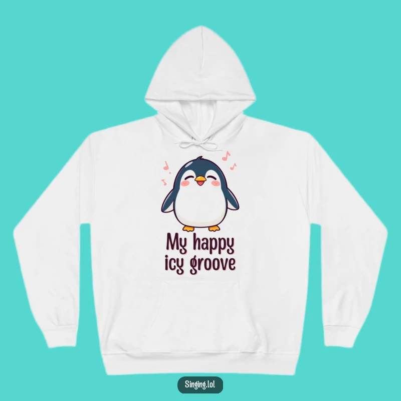 Funny Penguin Singing Hoodie - Cozy and Cute Warmth for Waddling Souls