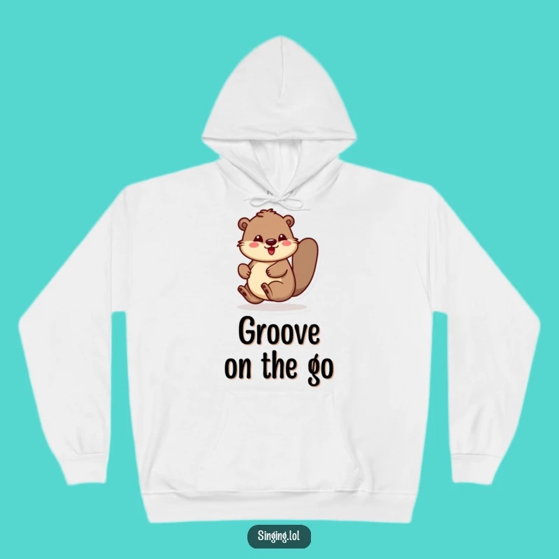 Funny Bouncing Beaver Hoodie: Cozy and Hilarious Apparel for the Energetic and Fun