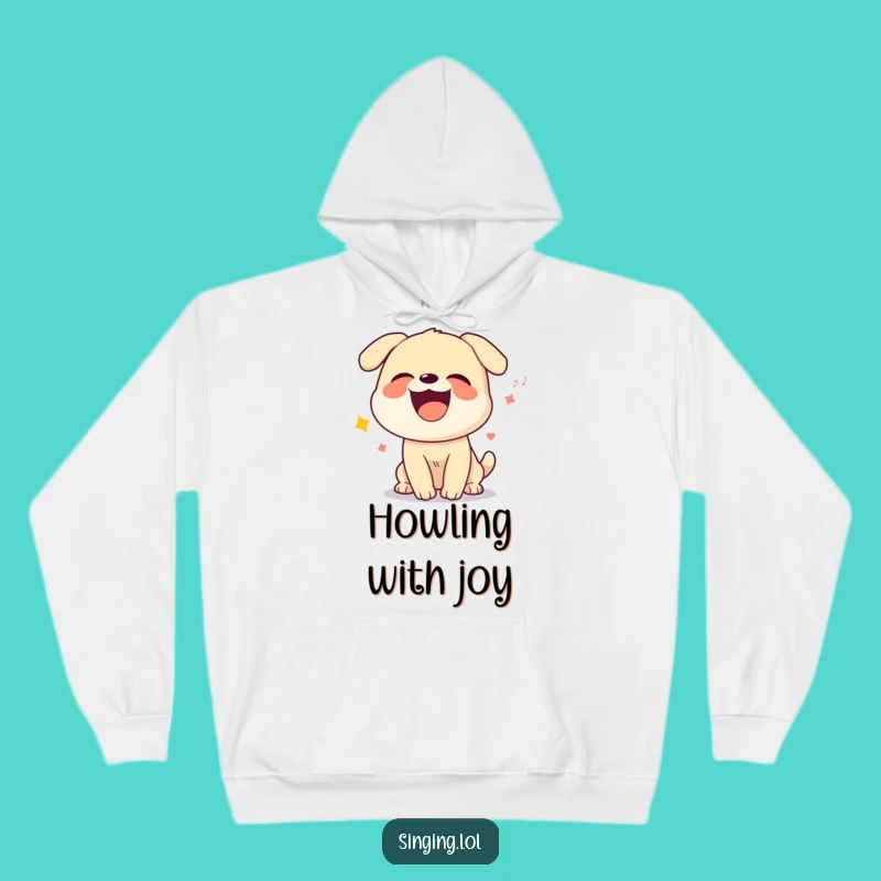 Funny Dog Howling Hoodie - Cozy Comfort with a Canine Chorus