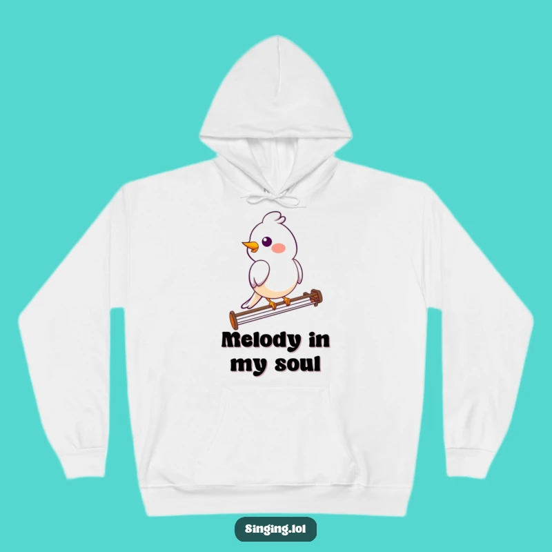 Funny Bird Melody Hoodie: Cozy Tunes and Cheer, Ideal Funny Gift!