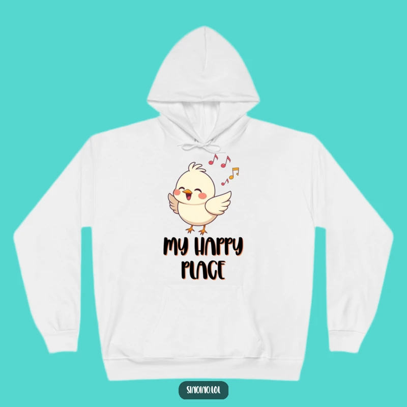 Funny Cheerful Bird Song Hoodie: Cozy Sweatshirt, Hilarious Funny Gift for Music Fans