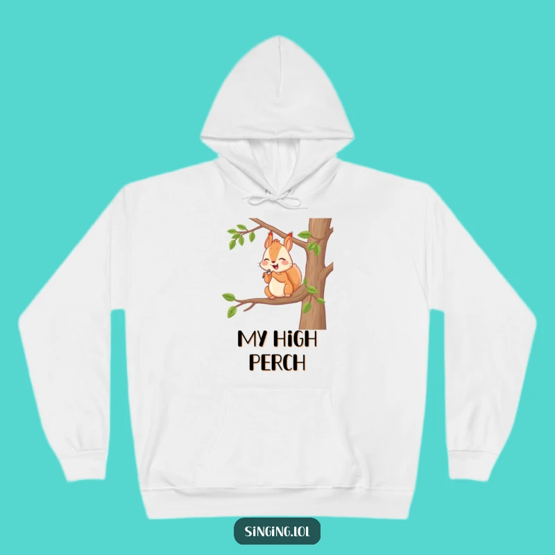 Funny Serenade Squirrel Hoodie: Cozy Sweatshirt, Hilarious Funny Gift for Outdoorsy
