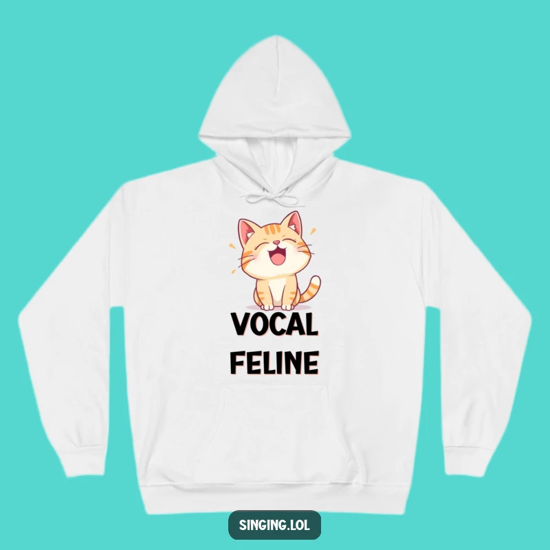 Funny Cat Trill Hoodie - Cozy Comfort with a Feline Tune