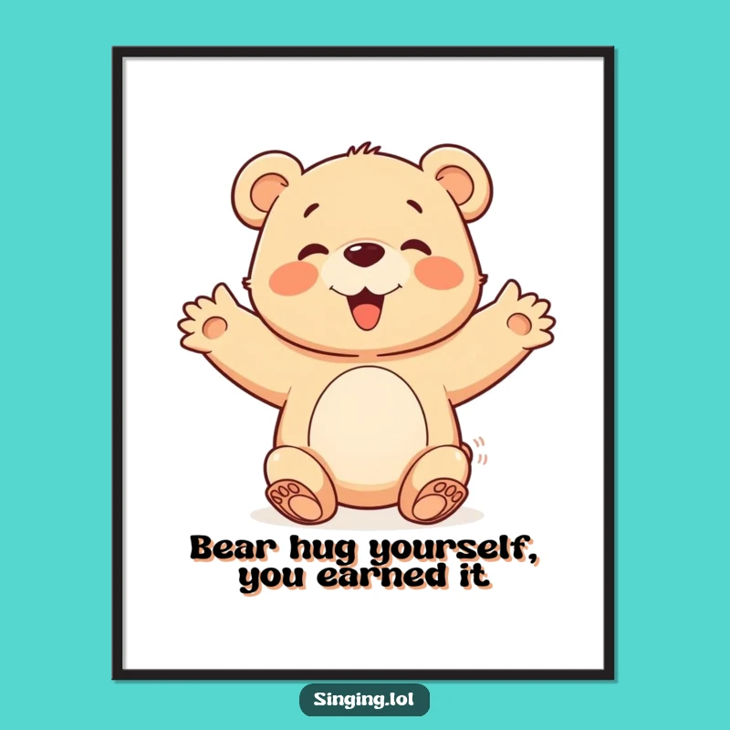 Funny Free Printable Wall Art: Bear Cub Chorus, Joyful Downloadable Decor