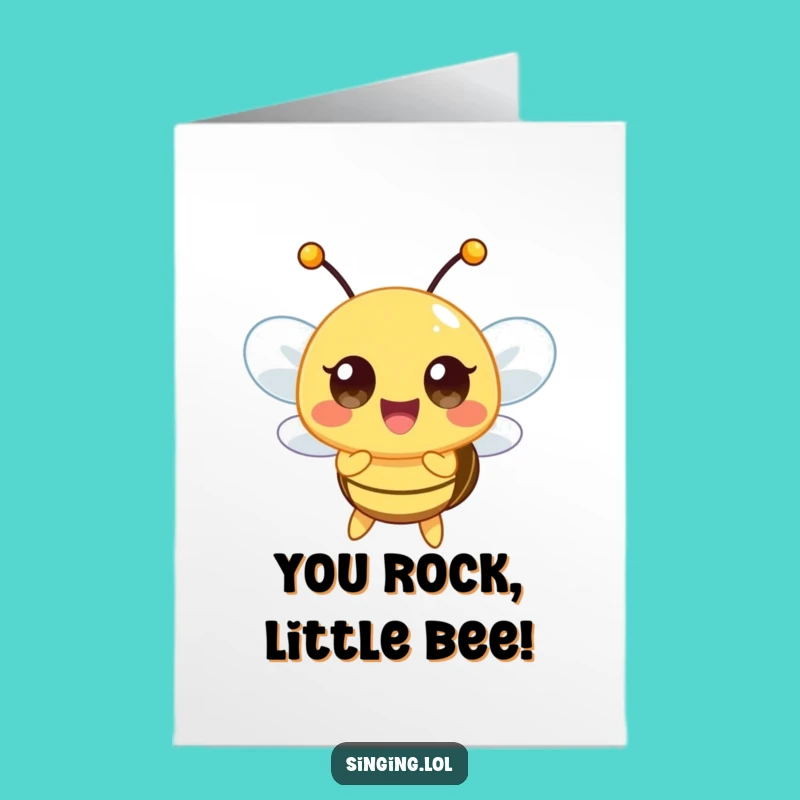 Free Printable Congrats Card: Bee High Note, Funny Downloadable Gift