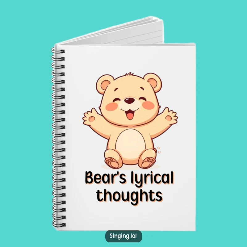 Funny Bear Cub Notebook: Chorus Character Journal, Joyful Writing Gift