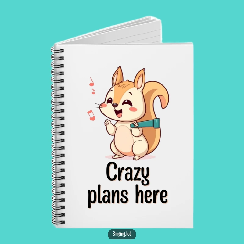 Funny Squirrel Notebook - Curious Chatter Journal for Energetic Notes