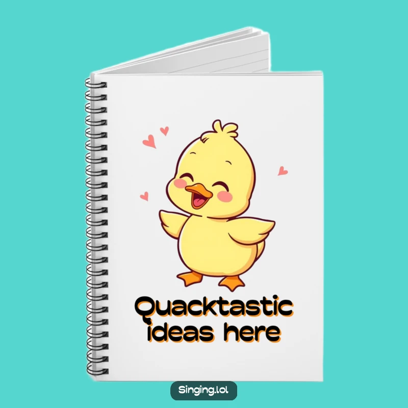 Funny Giggling Duckling Notebook - Quacking Journal for Creative Ideas