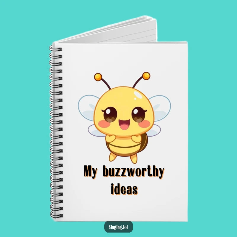 Funny Happy Bee Notebook: Compose Your Song, Clever Funny Gift