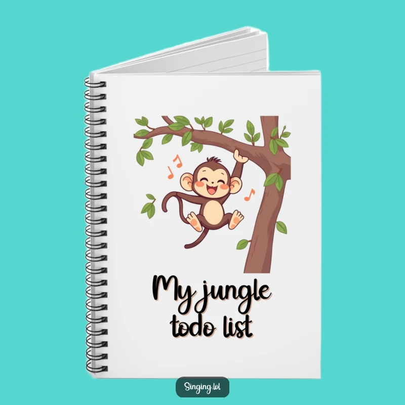 Funny Monkey Singing Notebook - Jot Down Your Grooves in Hilarious Style