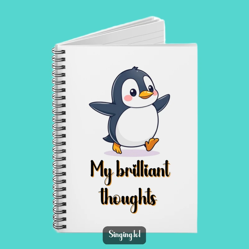 Funny Penguin Tapping Feet Notebook: Jot Down Ideas with Hilarious Waddle Charm