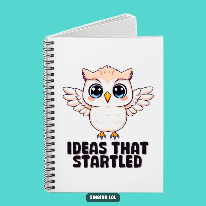 Funny Surprised Owl Notebook: Jot Down Your Shocks, Clever Funny Gift