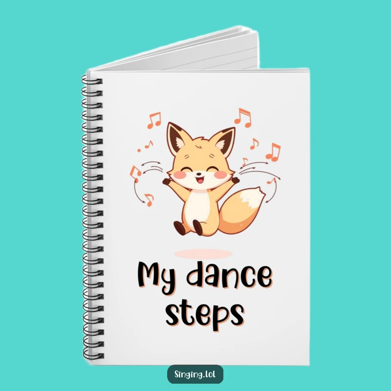 Funny Fox Dancing Notebook: Write Your Own Ballads!