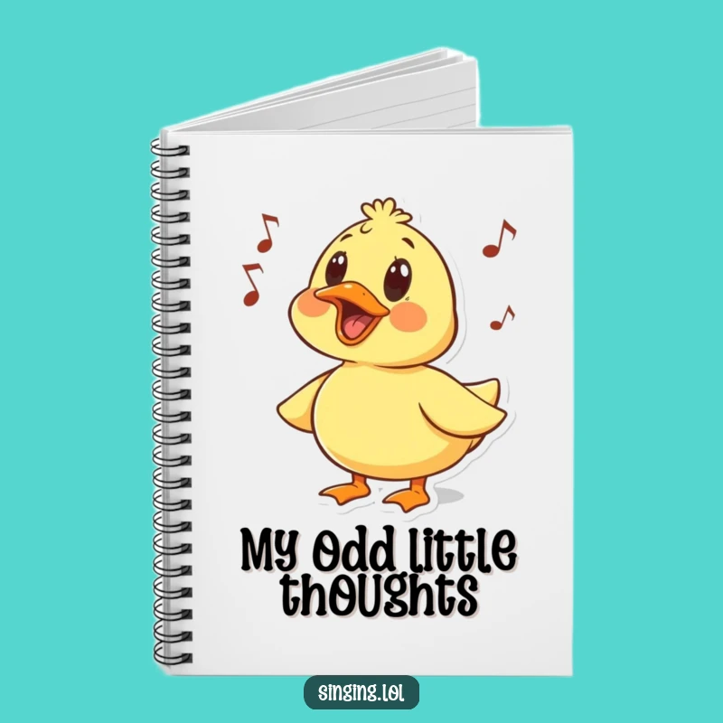 Funny Surprised Duck Notebook: Quacking Melody Journal, Jot Down Funny Thoughts