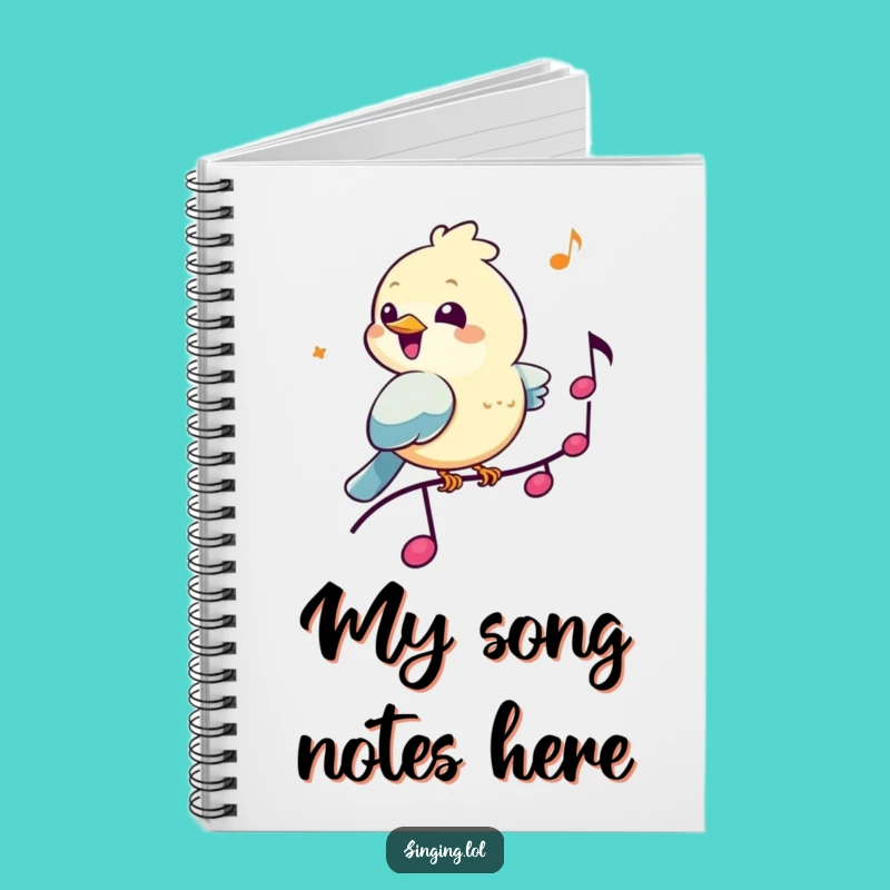 Funny Bird Musician Notebook - Jot Down Your Melodies