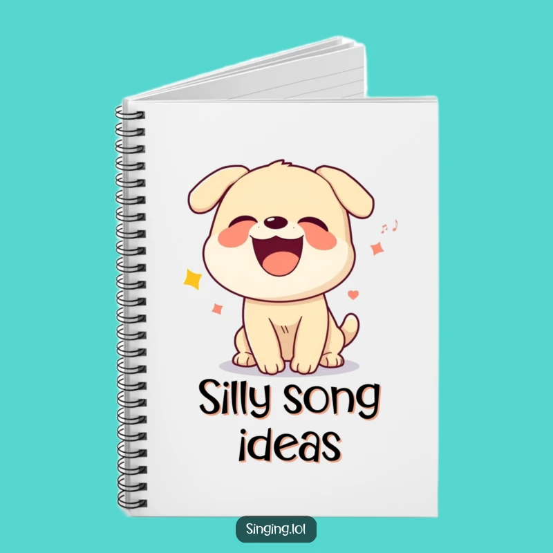 Funny Dog Howling Notebook - Jot Down Ideas with a Canine Melody