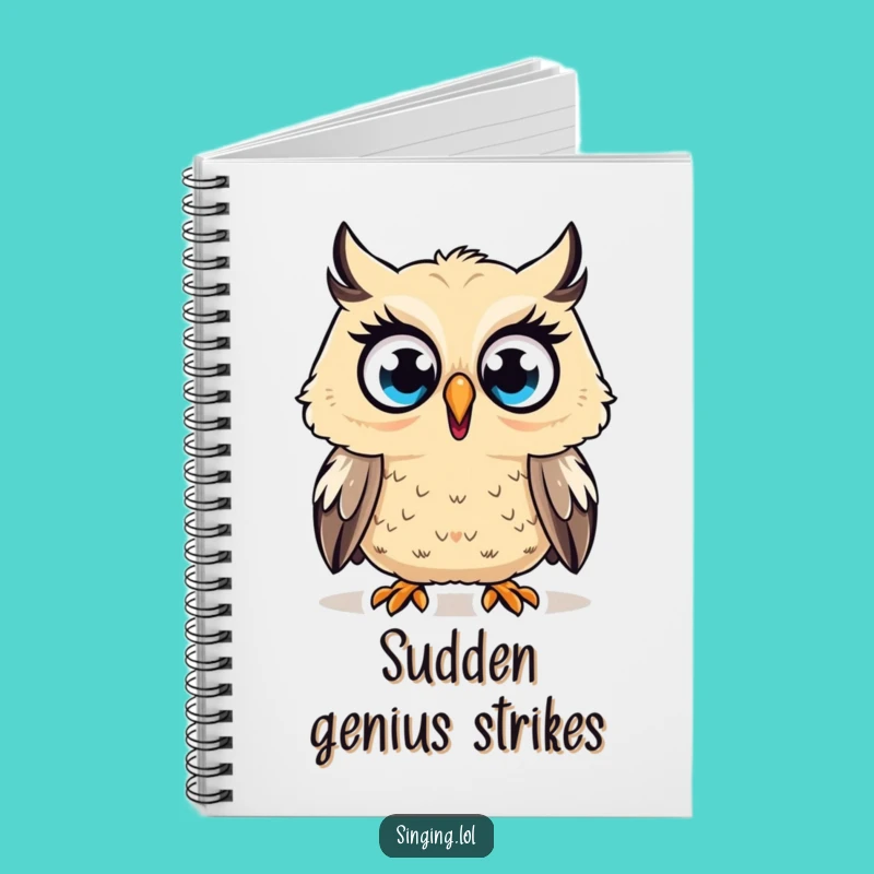 Funny Surprised Owl Notebook: Jot Down Your Astonished Thoughts
