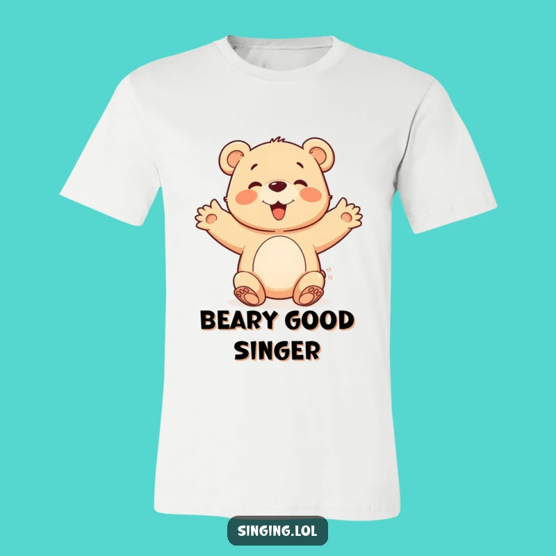 Funny Bear Cub Chorus Tee: Joyful Singer Shirt, Hilarious Group Gift