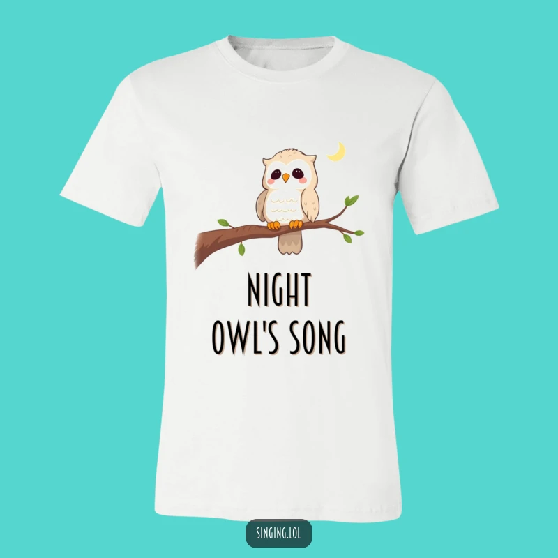 Funny Curious Owl Lullaby T-Shirt - Wear Your Calm