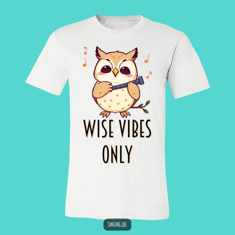 Funny Curious Owl Melody T-Shirt: Wear Your Song, Amazing Funny Gift!