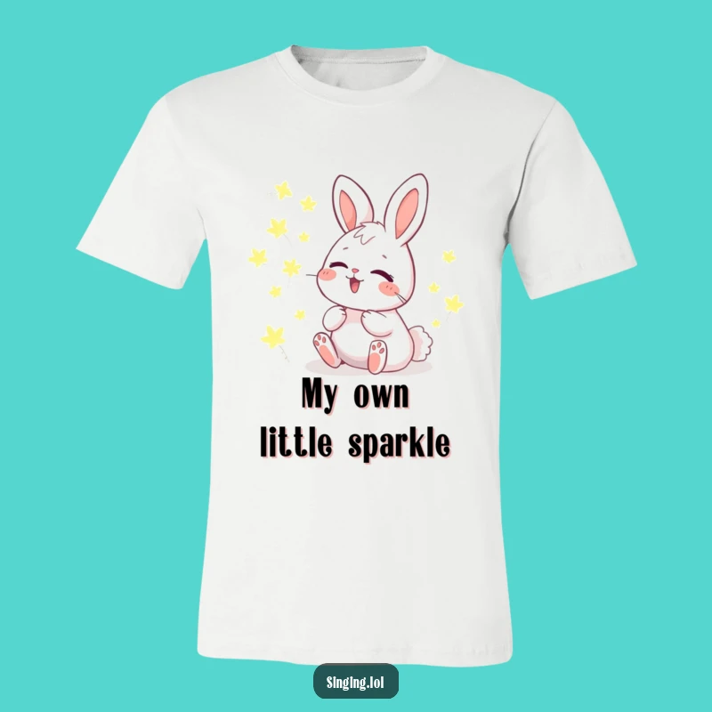 Funny Giggling Bunny Tee: Wear the Magic of Firefly Harmony