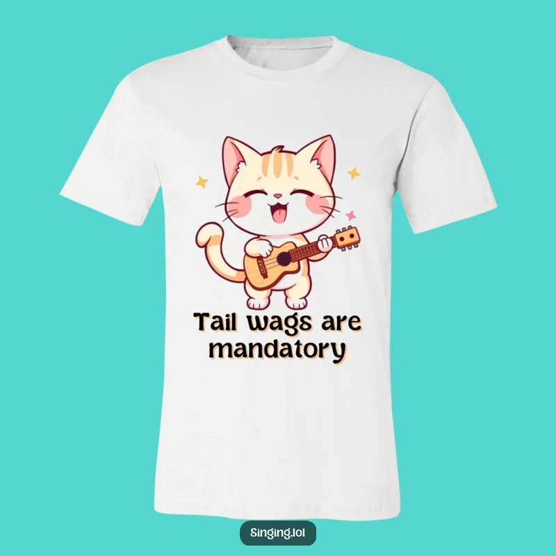 Funny Kitten Solo T-Shirt: Rocking Out with Tail Wagging Energy - A Purrfect Gift