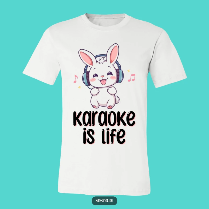 Funny Rabbit Rock Star T-Shirt - A Hilarious Tee for Music Lovers!